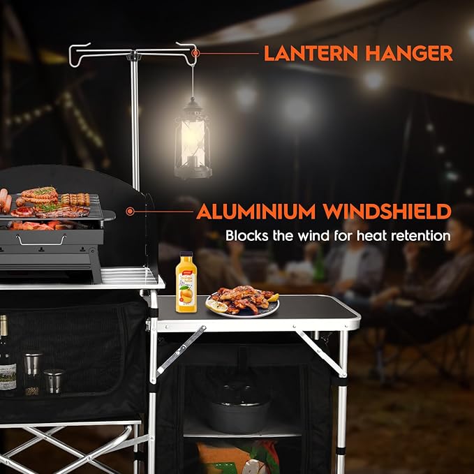 Outdoor Cmaping Kitchen Table