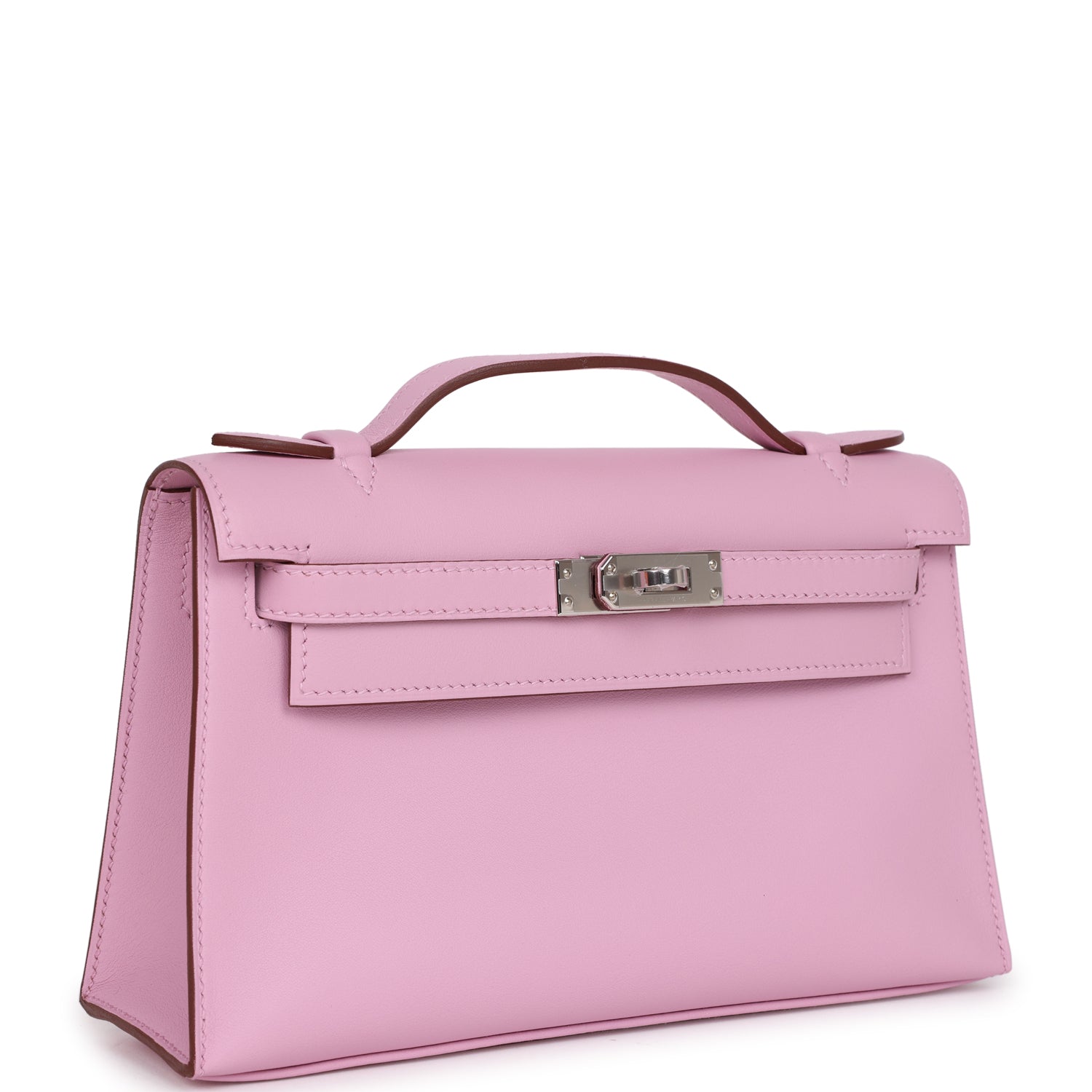 Kelly Pochette Mauve Sylvestre Swift Palladium Hardware