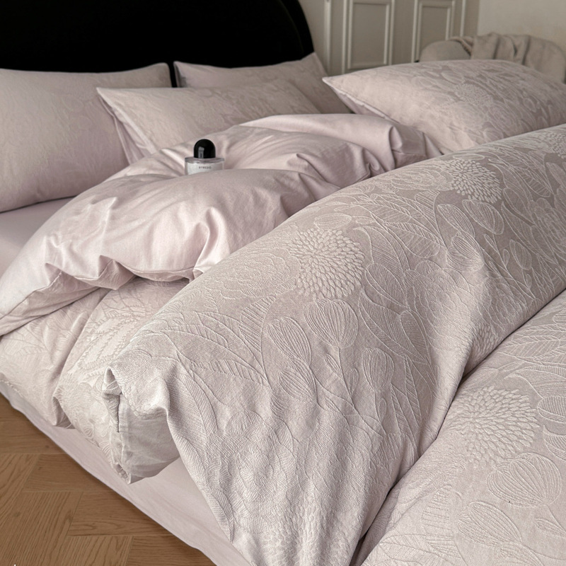 Long-staple cotton bed set of four 100% cotton 60 cotton jacquard quilt cover bed linen