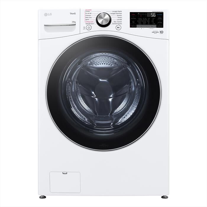 LG - Lavatrice AI DD F0P3020TSWC XL 20kg Classe B-Bianco