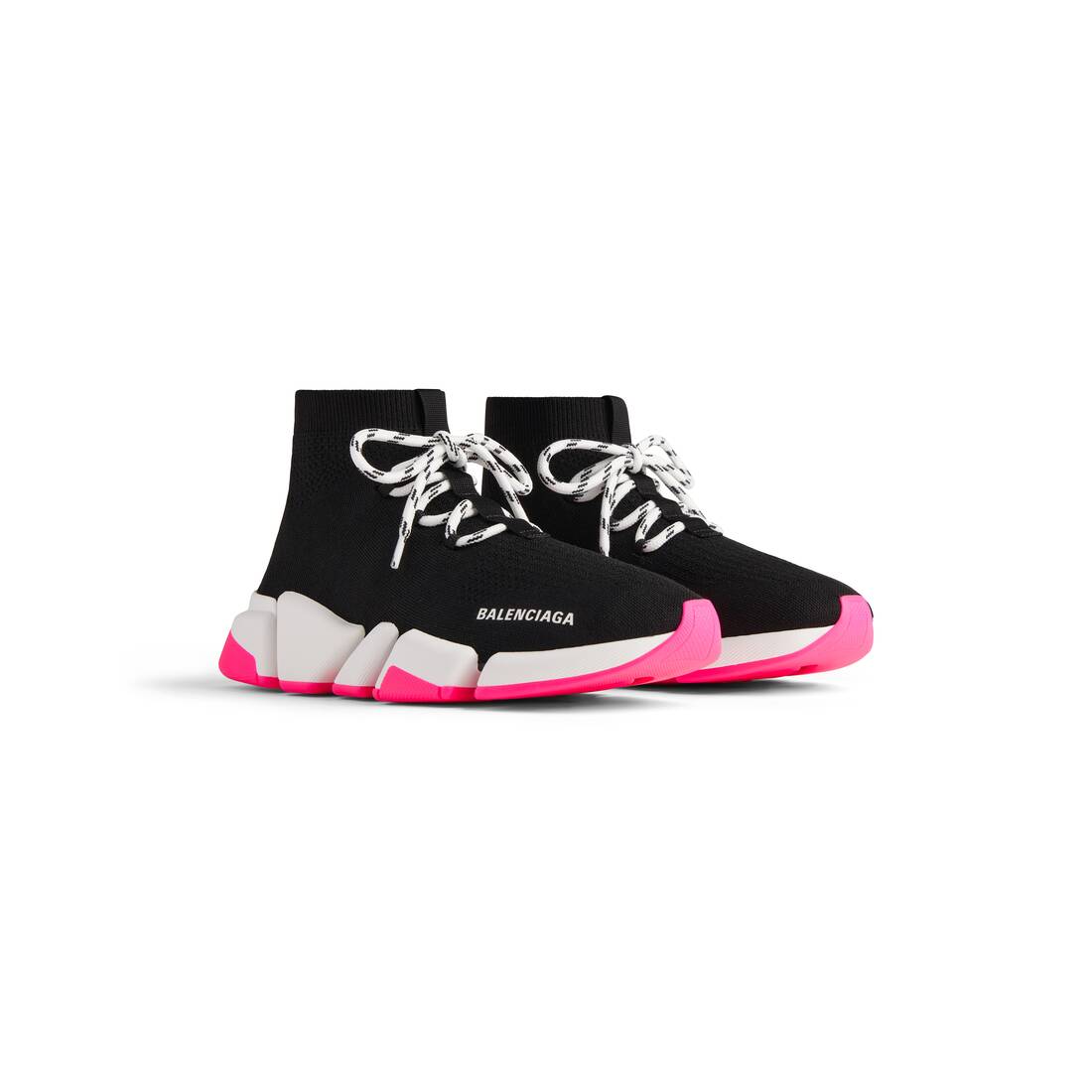 Womens Speed 2.0 Lace-up Recycled Knit Sneaker in Black