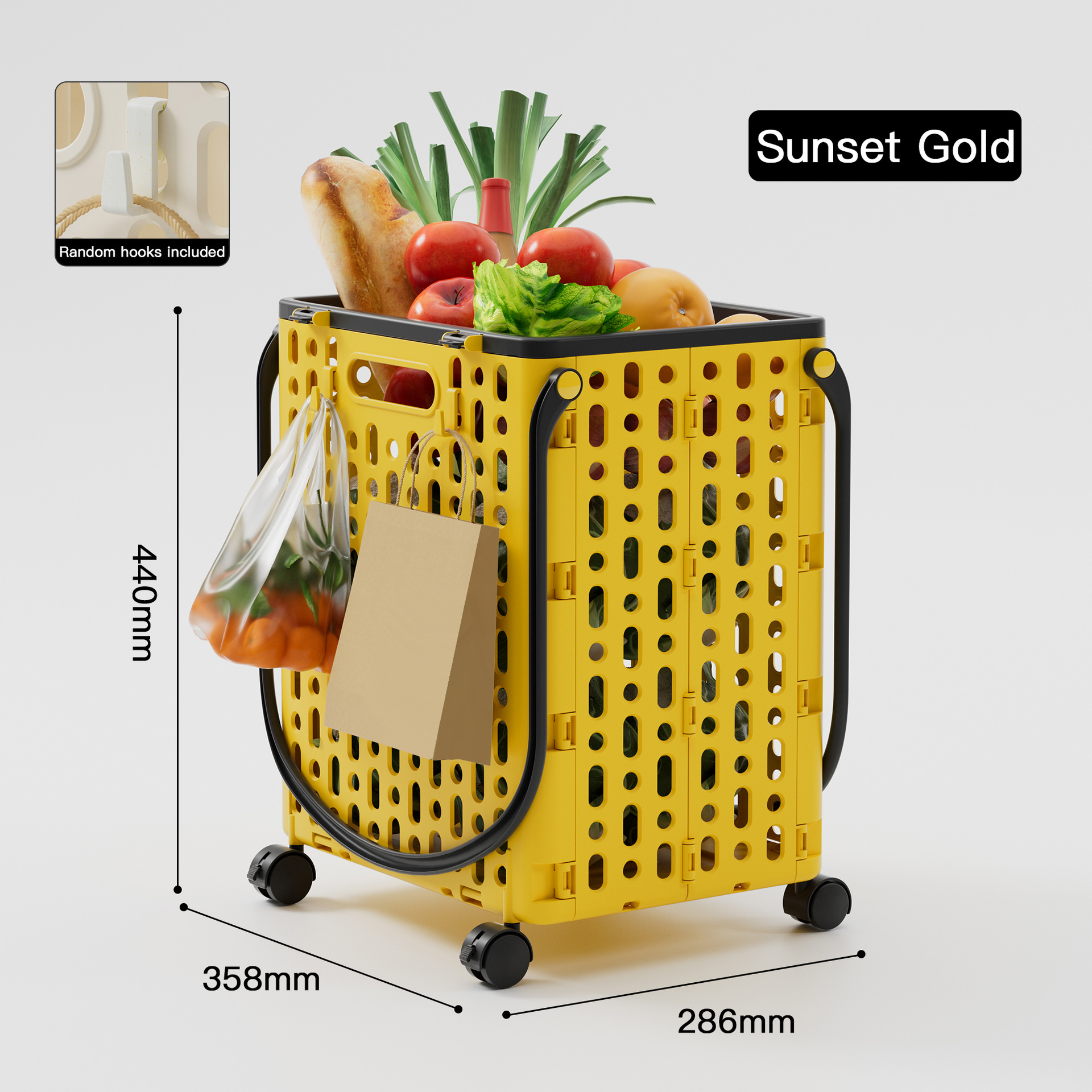 Household shopping cart folding trolley portable express trolley wheeled grocery shopping cart