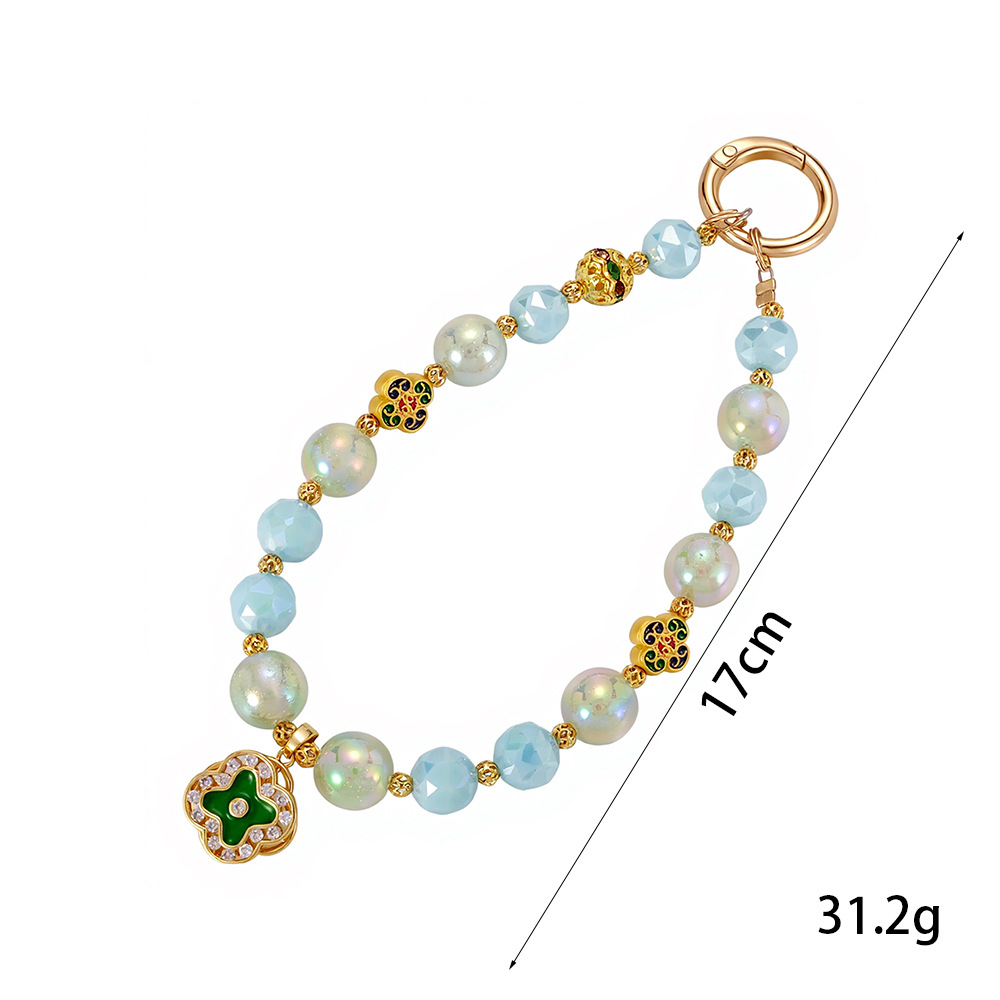 New national style luxury color beaded wrist mobile phone pendant