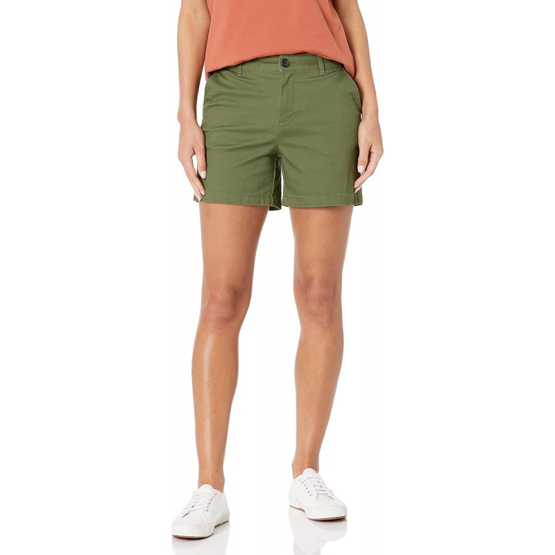 Women's Mid-Rise Slim-Fit 5 Inch