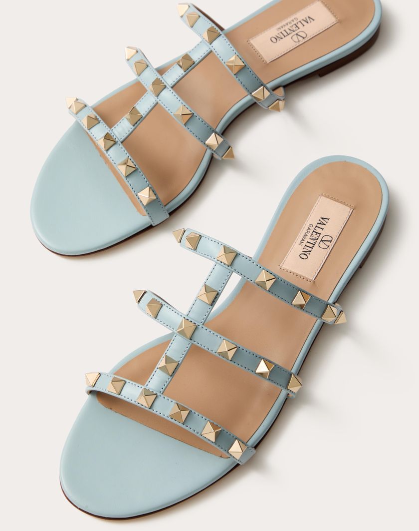 ROCKSTUD FLAT SLIDE SANDAL