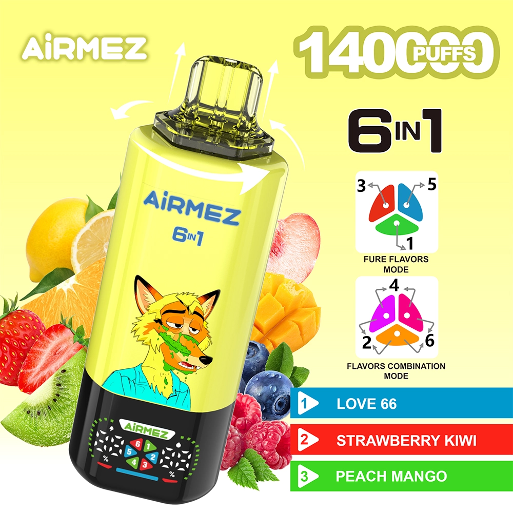【New Arrive】Airmez 140000 Puffs 6in1 Disposable Vape