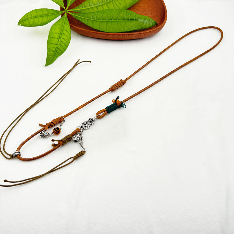 Silver ox bone jewelry versatile style