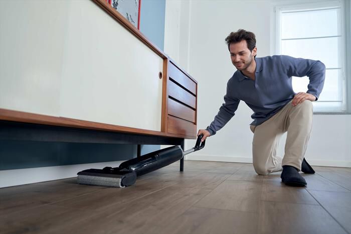 HOOVER - Scopa elettrica HW300 011-Nero, Argento