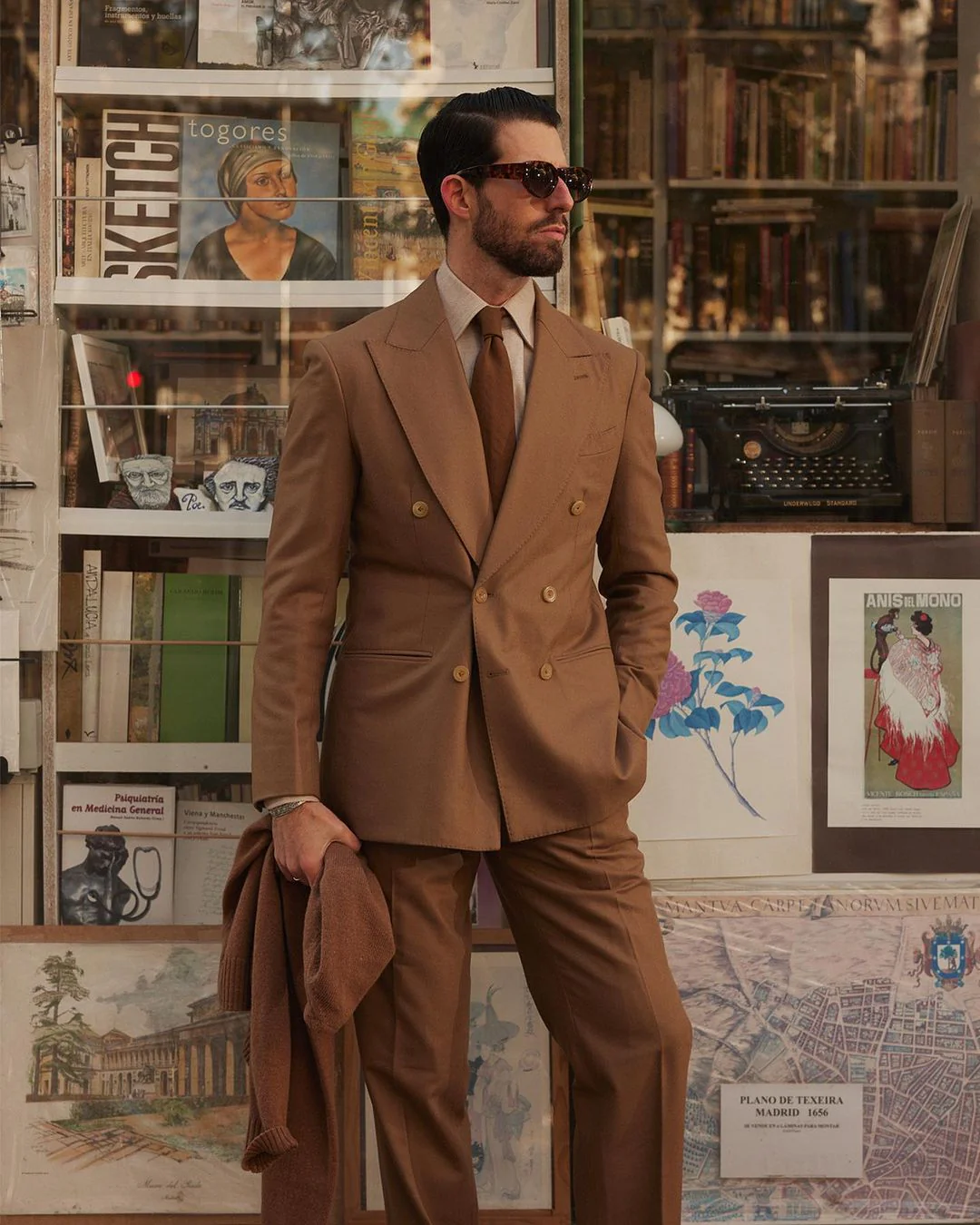 Sand Wool Flannel Suit