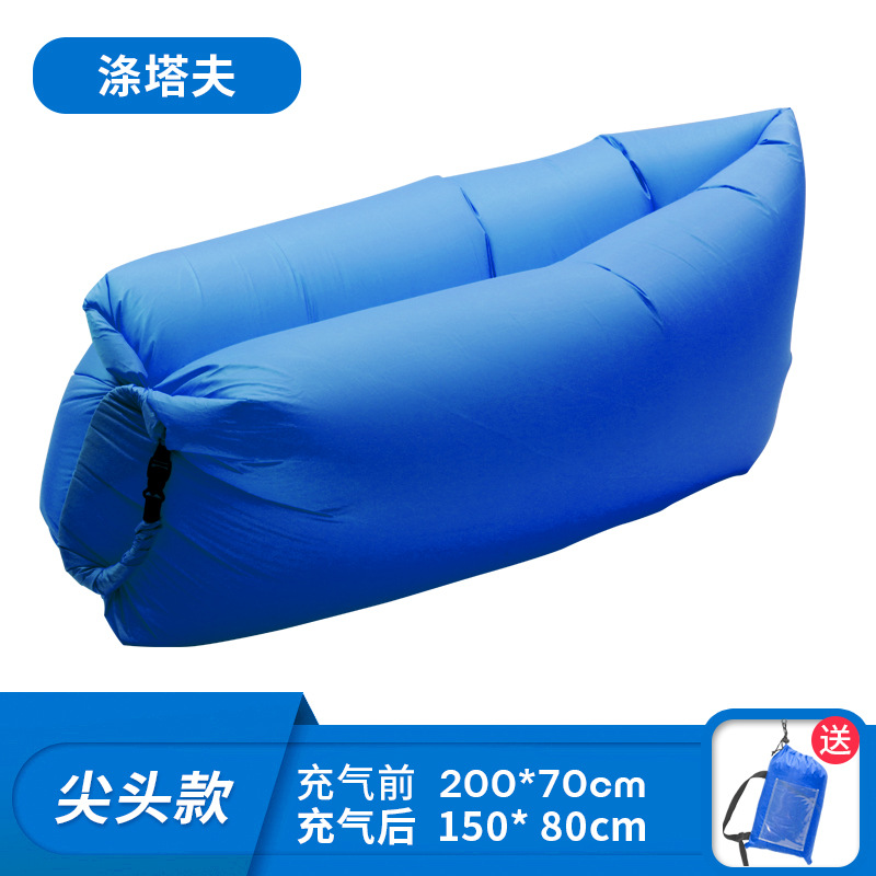 Outdoor Lazy Inflatable Sofa Air Mattress Nap Internet Popular Air Cushion Bed Folding Single Person Portable Camping Chair
