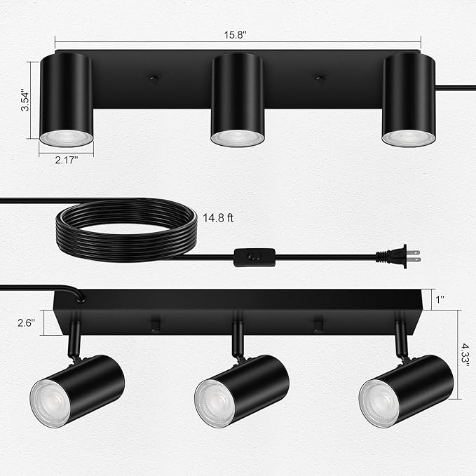 SPOTLUMINARA 3 Light Track Lighting Kit