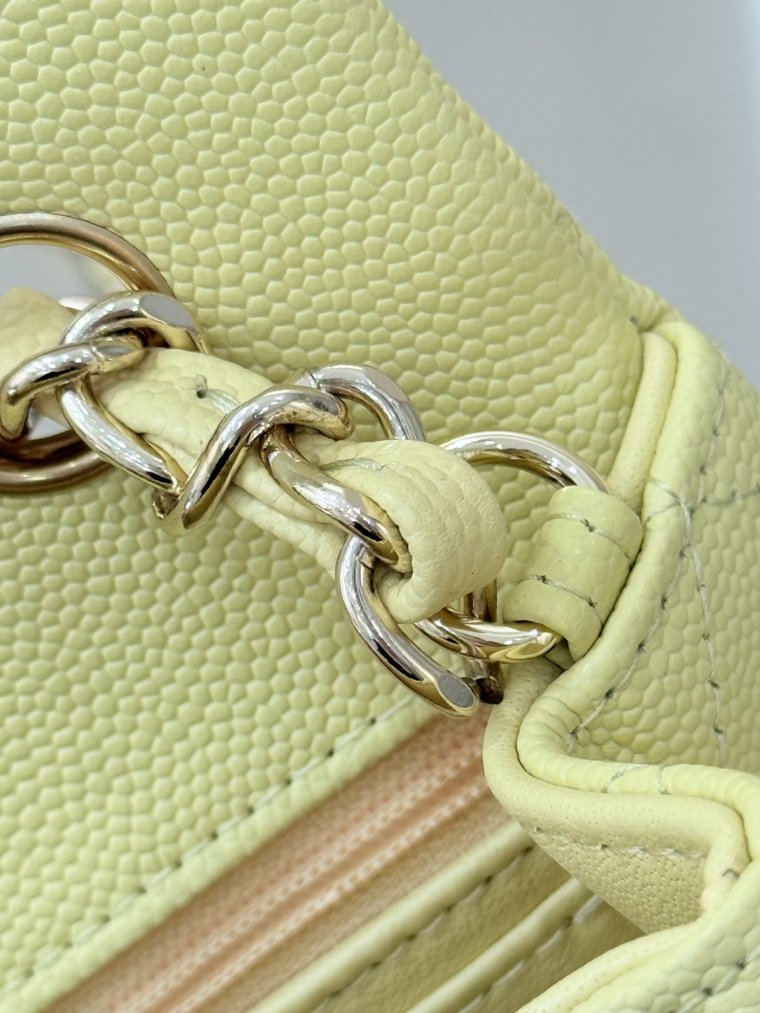 Mini Classic Flap Handbag（Creamy Yellow） - Mocuir