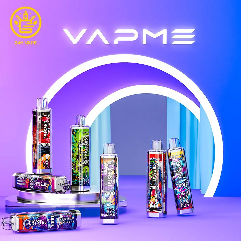 （3 pieces）VAPME Crystal 7000 Puffs Disposable Vape Original Edition