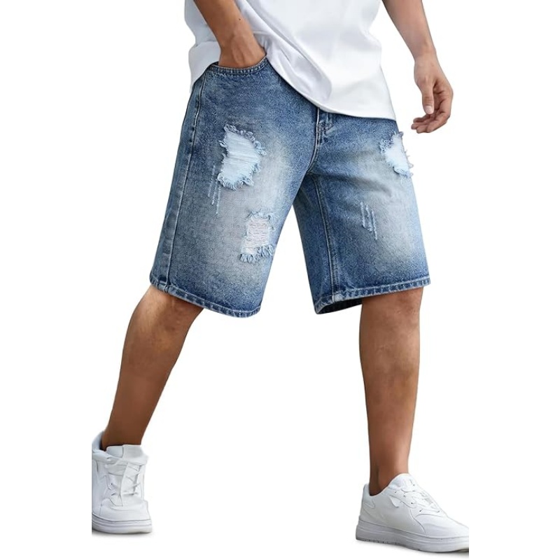 Mens Baggy Denim Shorts