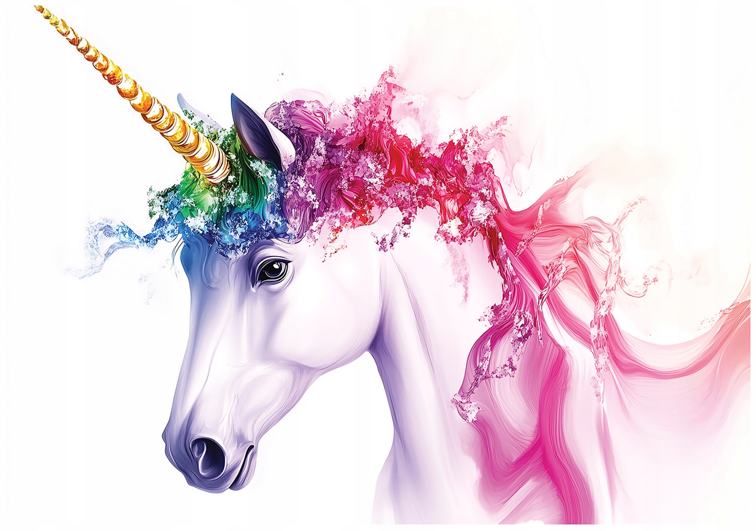 Wall mural for girls, unicorn wallpaper for children's room,