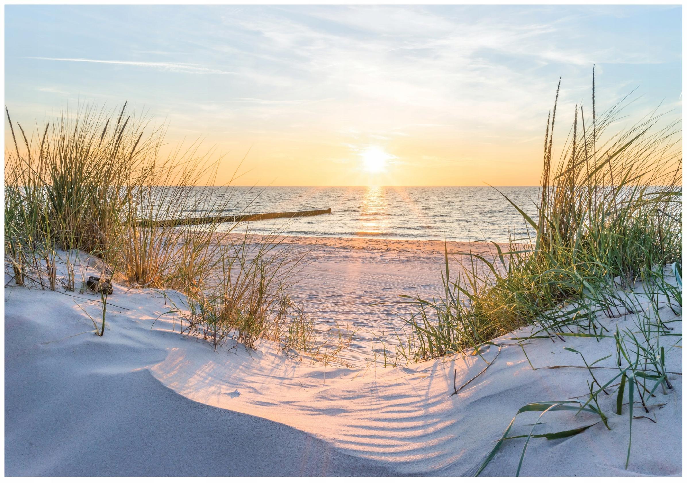 Photo wallpaper beach sea dunes Baltic Sea view for bedroom living room wallpaper