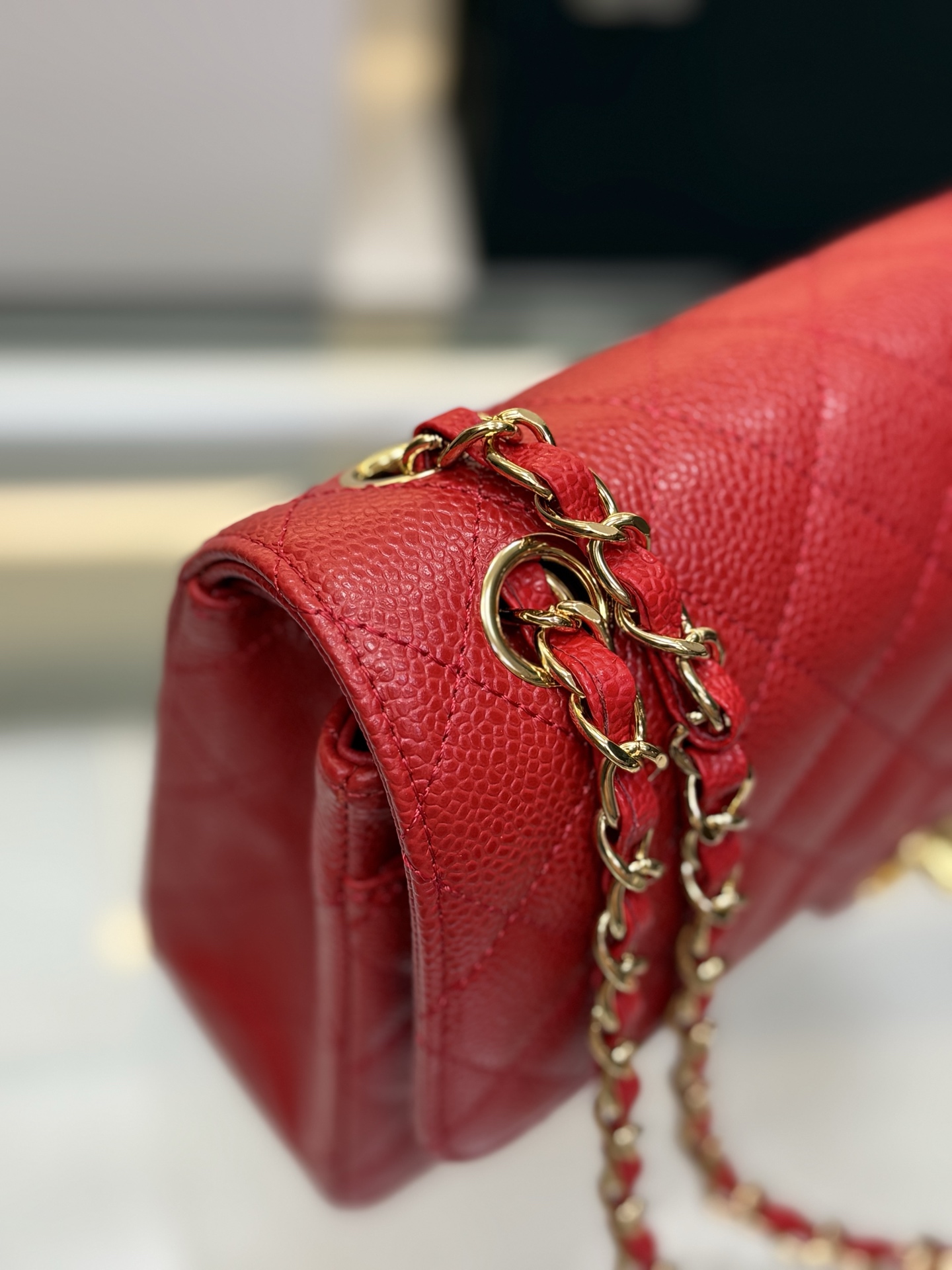 Classic Flap Bag（Red） - Mocuir