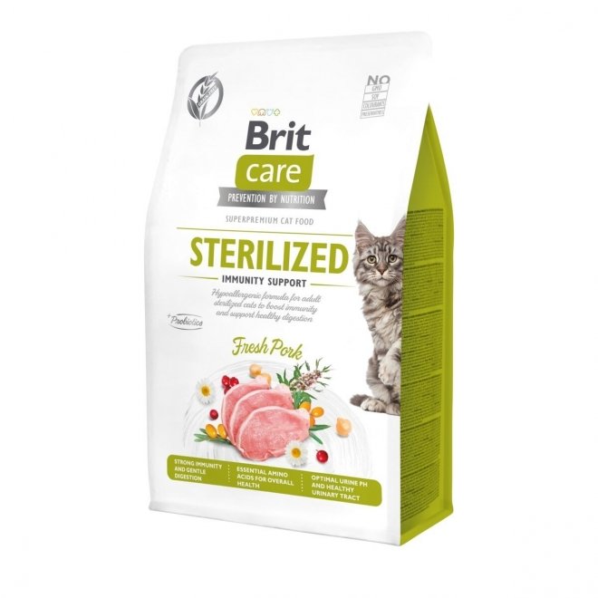 Brit Care Grain Free Cat Sterilized Immunity Support Fresh Pork