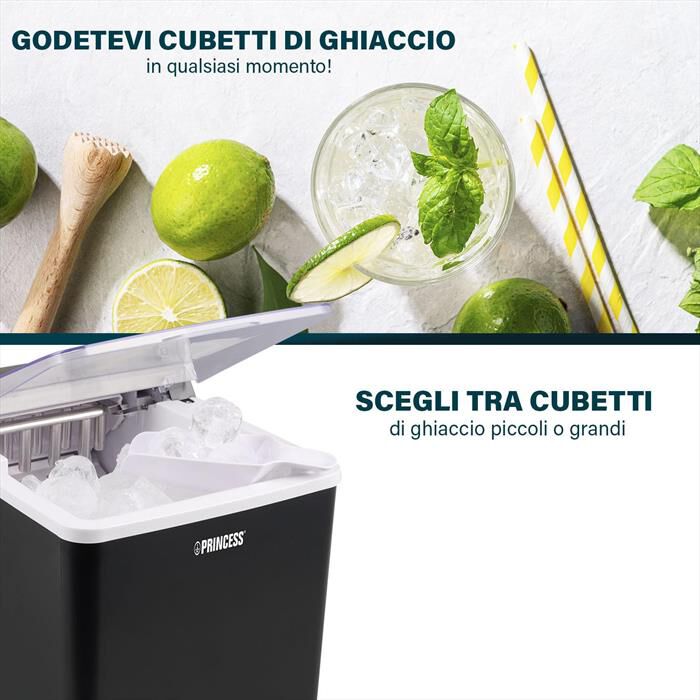 PRINCESS - 283098 - FABBRICATORE DI GHIACCIO-Nero / Plastica