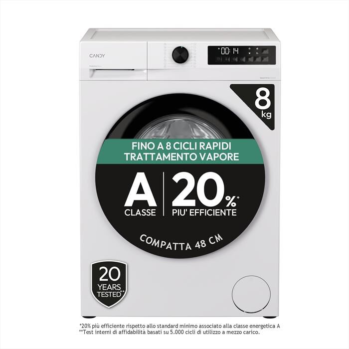 CANDY - Lavatrice GD 48SB6-S 8Kg Classe A-Bianco