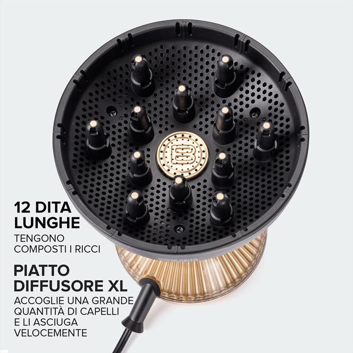 BELLISSIMA IMETEC - DIFFUSORE AD ARIA CALDA DIFFON SUPREME-Nero, Oro