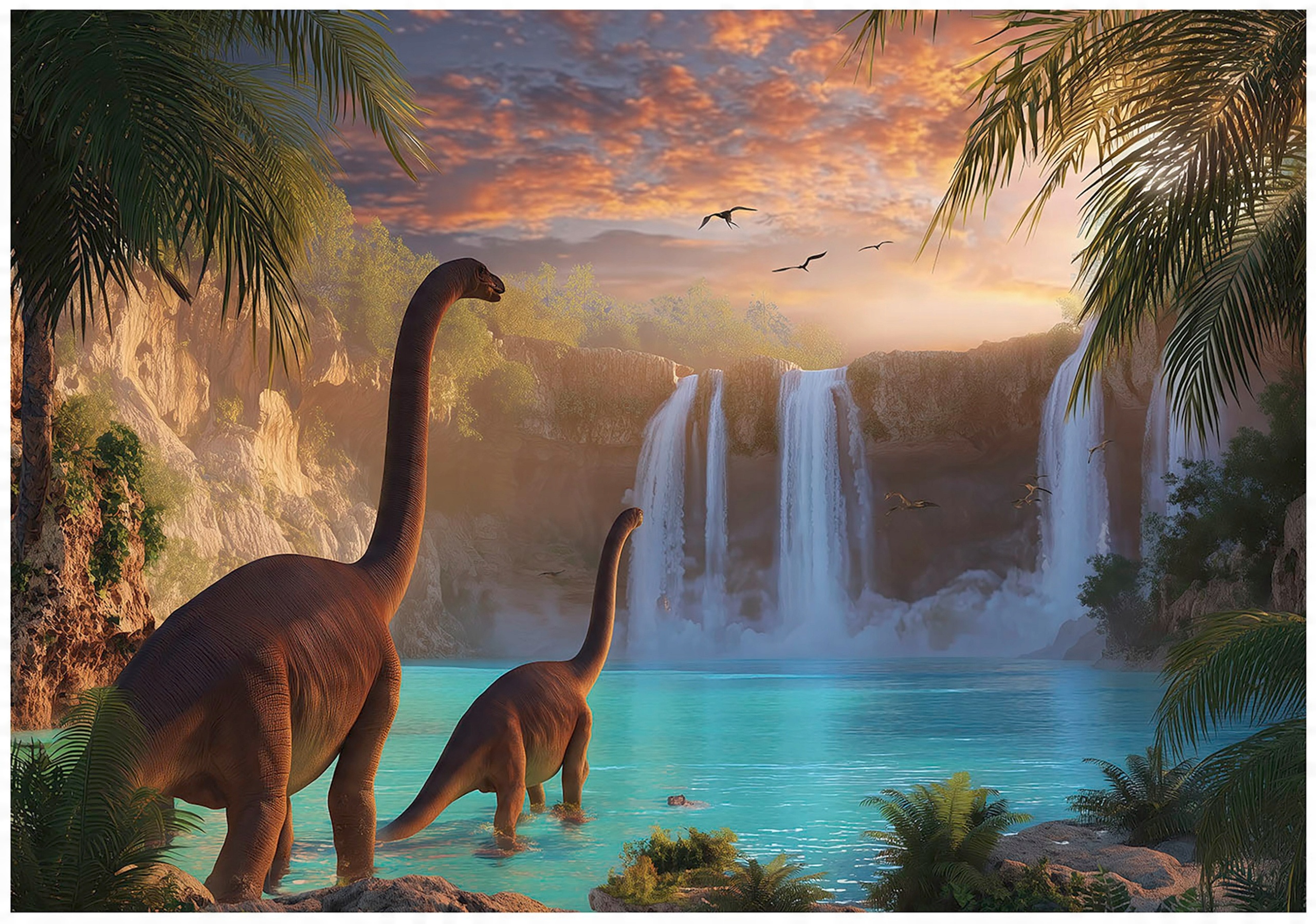 Wall mural for boys, dinosaurs, wallpaper for a child's room,