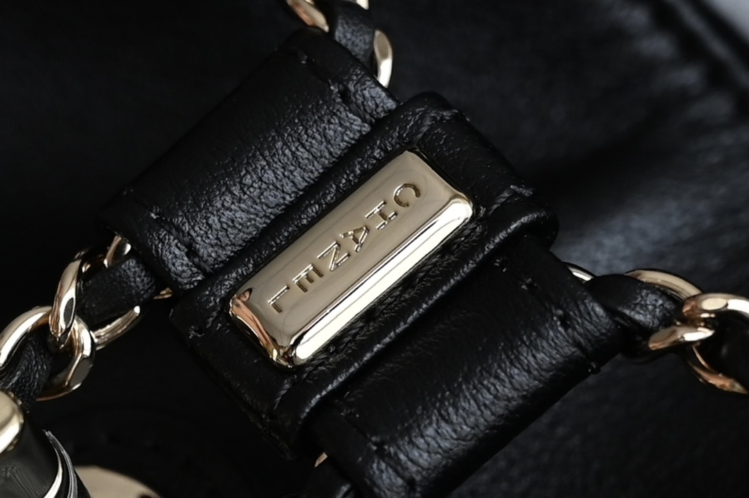 25C Backpack in Black Caviar Leather with Light Gold-Tone Hardware (Model AS4563) - Mocuir