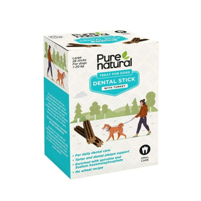 Purenatural Dental Sticks Kalkun 28 stk