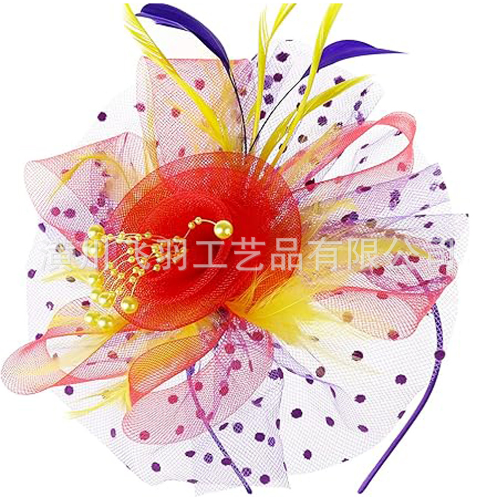 Feather hairband headdress