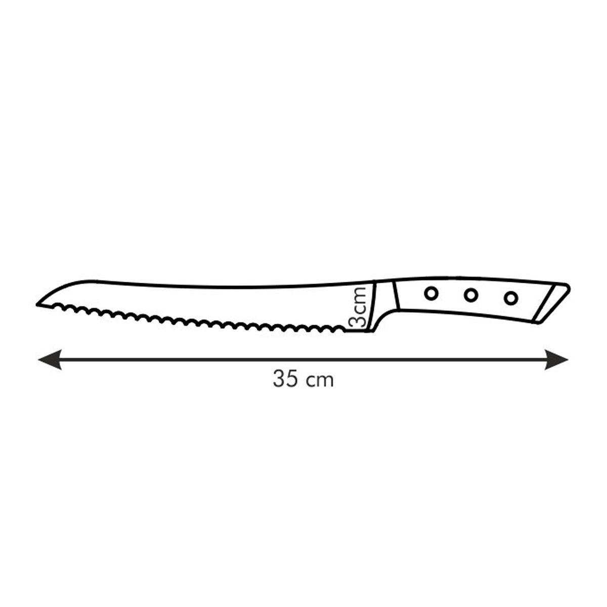 Nůž na chléb AZZA 22 cm
