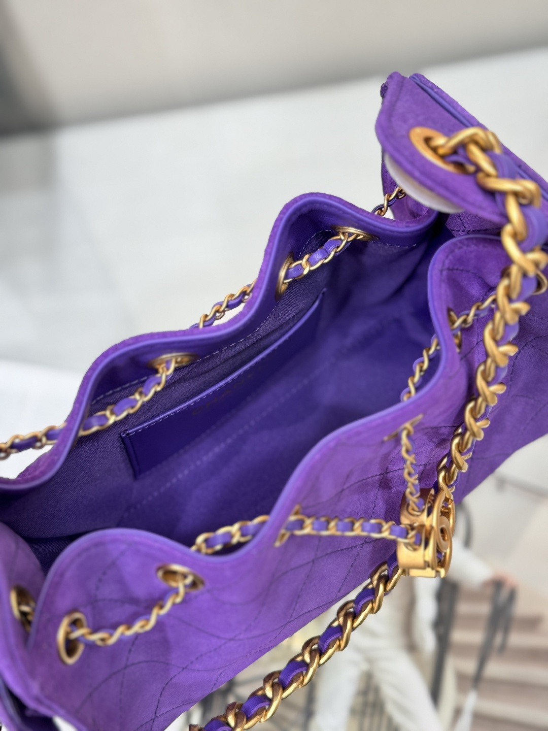 25Bag Mini Drawstring Bag（Violet） - Mocuir