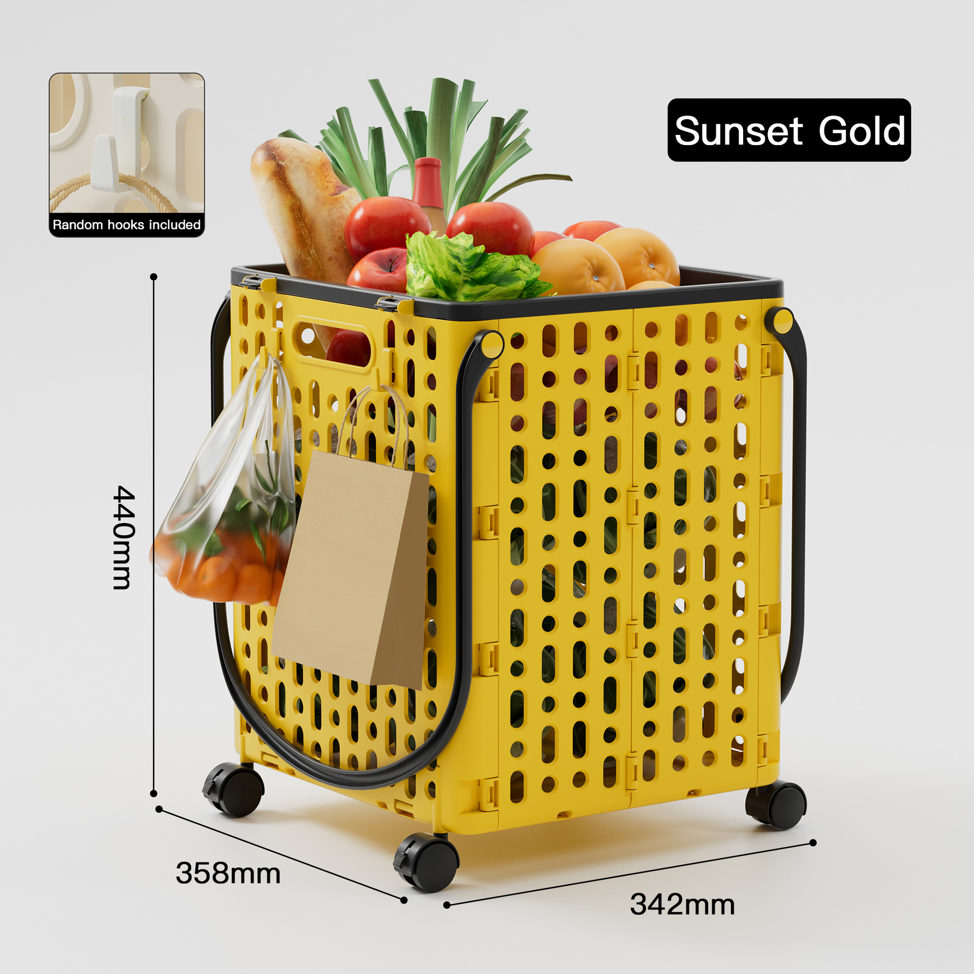 Household shopping cart folding trolley portable express trolley wheeled grocery shopping cart
