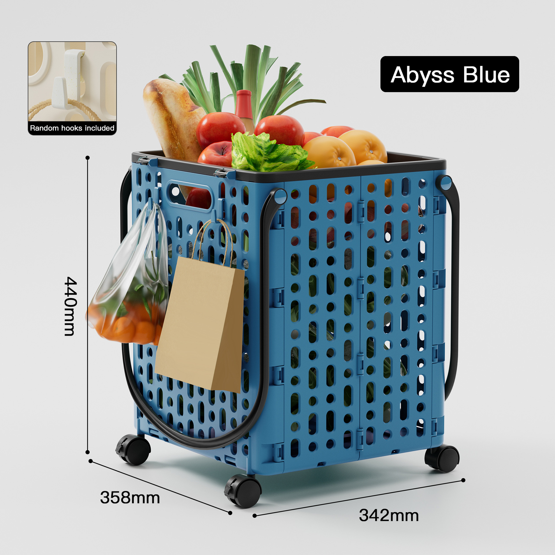 Household shopping cart folding trolley portable express trolley wheeled grocery shopping cart
