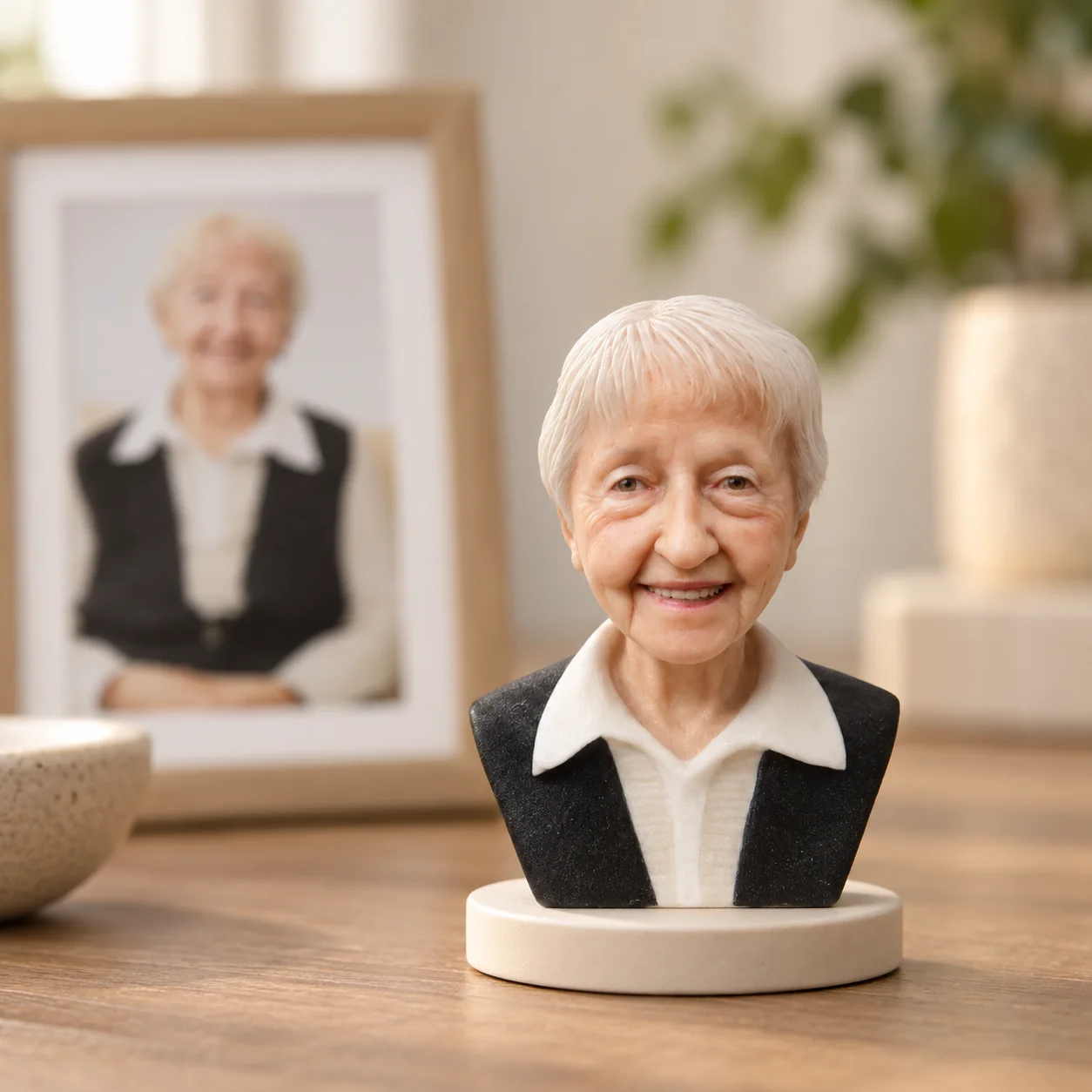 Realistic custom portrait bust