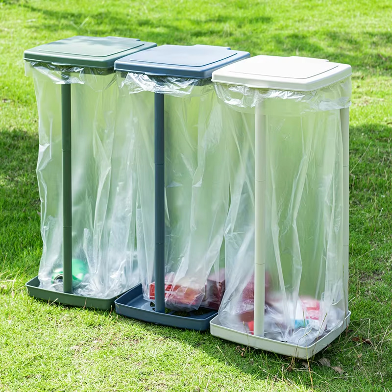 Outdoor Barbecue Garbage Bag Holder Picnic Camping Style Portable Removable Large-Capacity Garbage Bag Plastic Support Frame