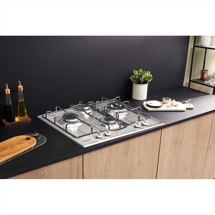 HOTPOINT ARISTON - Piano cottura a gas PCN 642 T/IX/HAR 59cm-Inox
