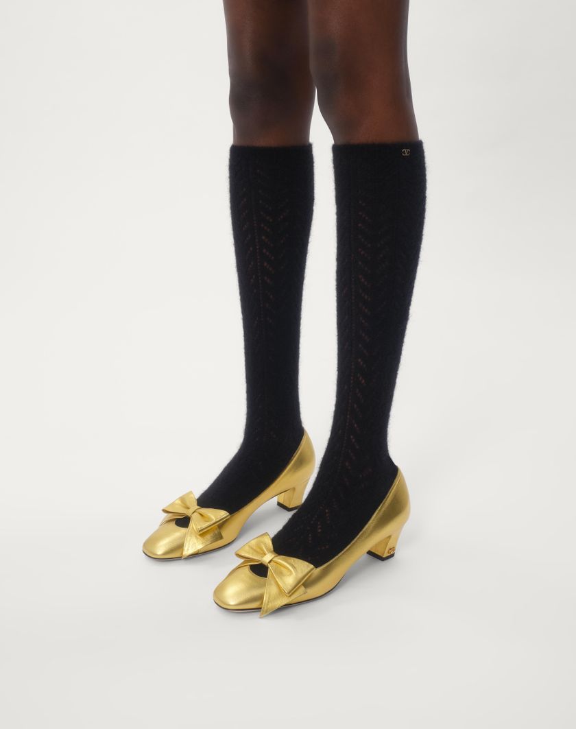 BOWOW PUMPS IN LAMINATED NAPPA 45MM