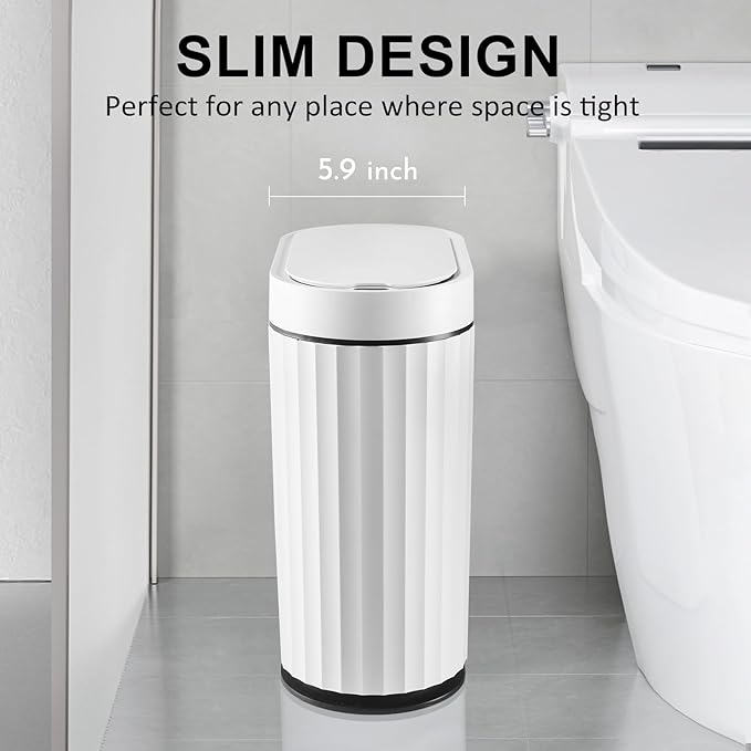 SMARTTOSS 2 Gallon Sensor Trash Can - 7.5L Waterproof