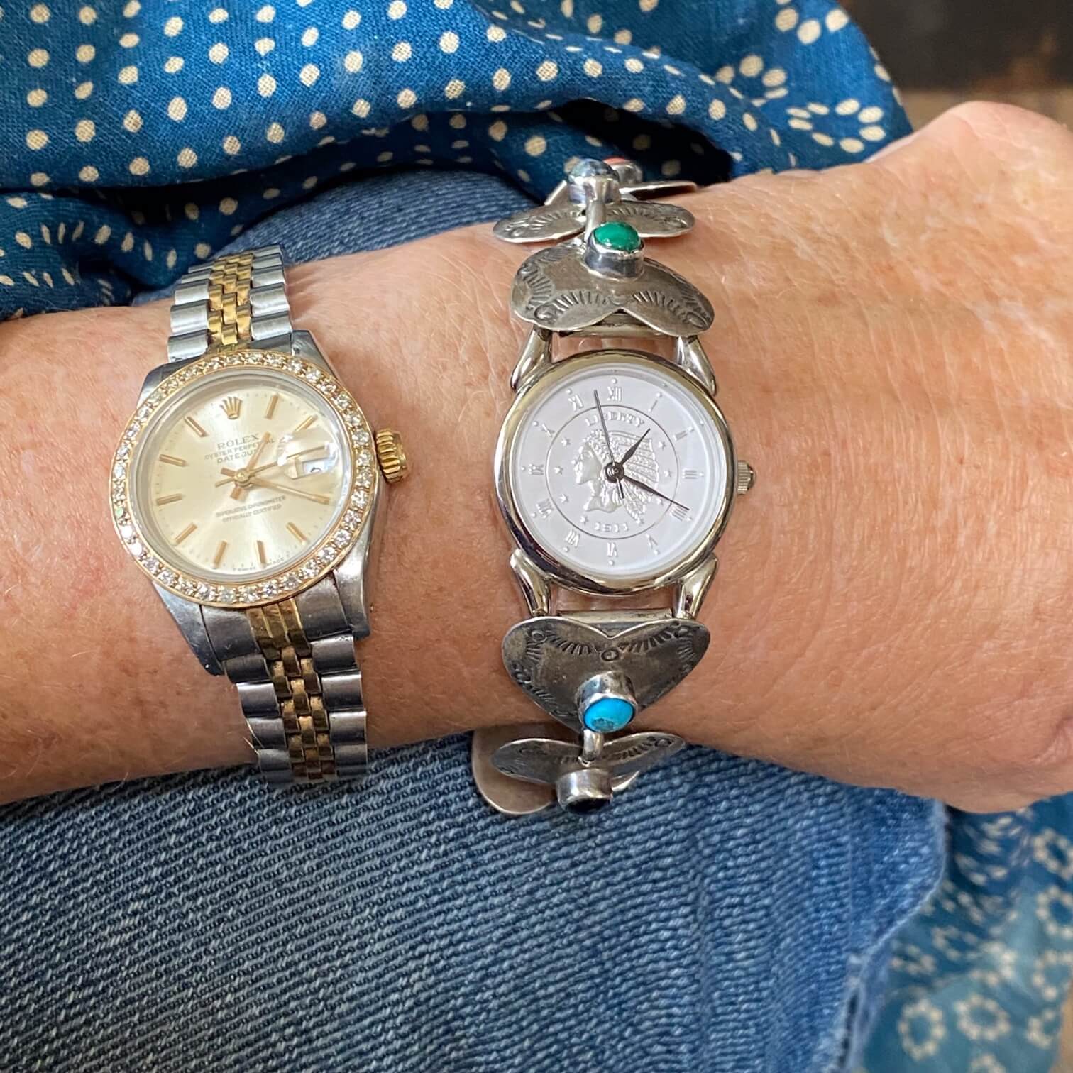 Southwest Traditions Heart Watch Band Steve Francisco Navajo
