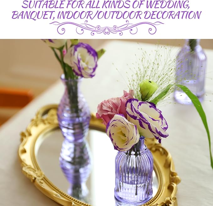 VASEA Glass Bud Vases Set of 12