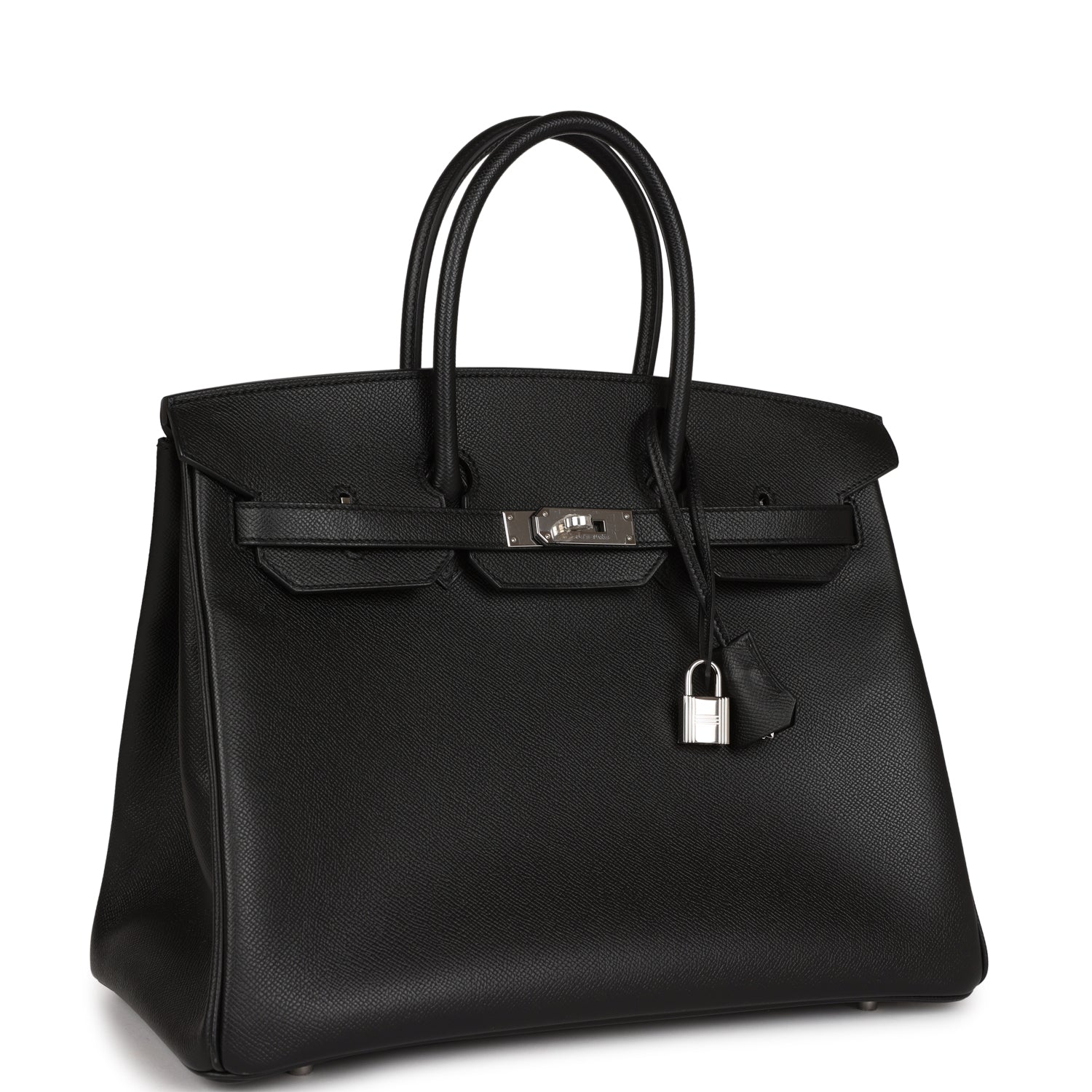 Birkin 35 Black Epsom Palladium Hardware