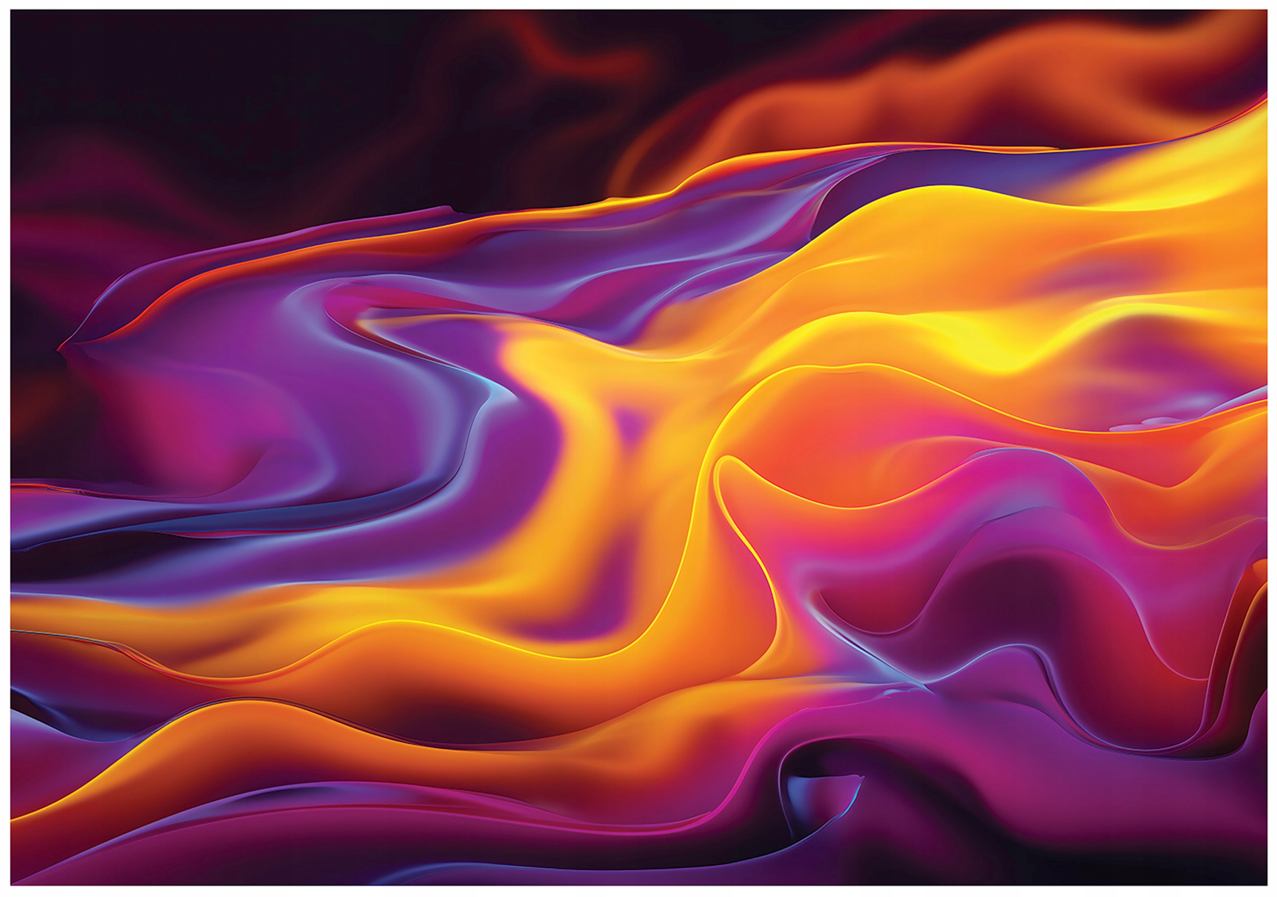 Abstract 3D wave wall mural for the bedroom or living room, non-woven wallpaper,