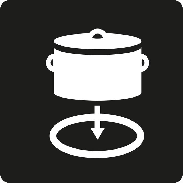 GLEM GAS - Piano cottura induzione GTI322 29 cm-Nero Lucido