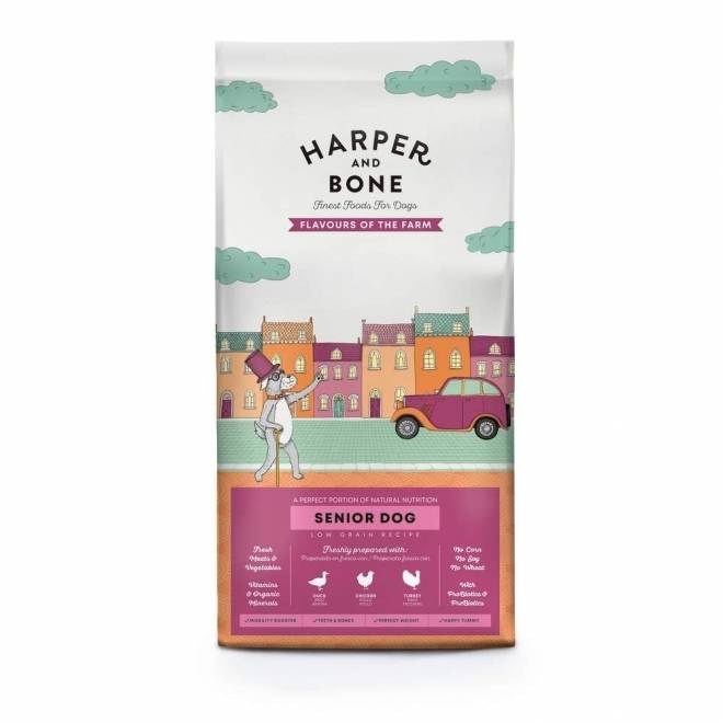 Harper and Bone Dog Senior/Light Flavours Farm tørrfôr