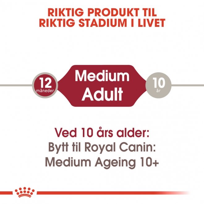 Royal Canin Medium Adult Gravy våtfôr til hund 10x140 g