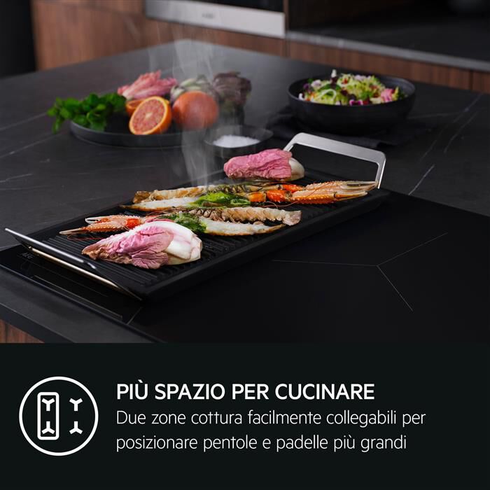 AEG - Piano cottura elettrico TI84IB30IZ 77 cm-Nero