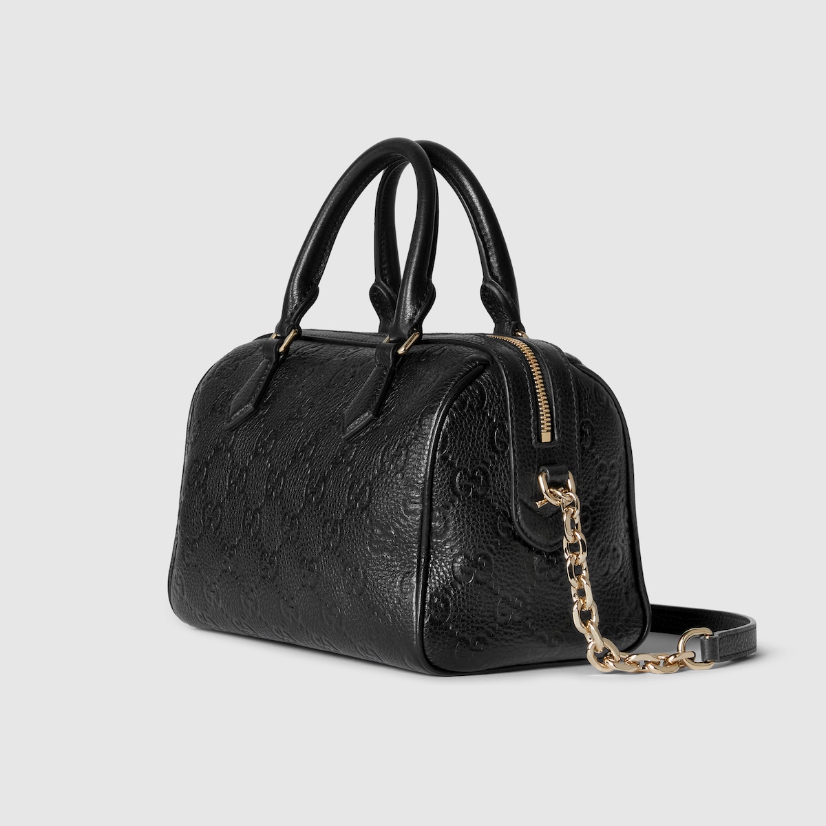 GG Emblem Small Top Handle Bag