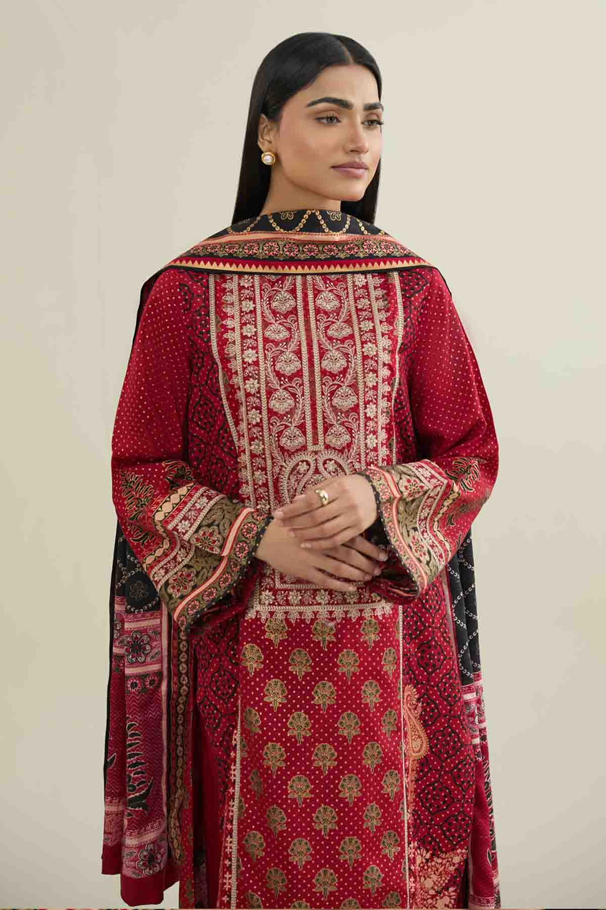RAW SILK | EMBROIDERED