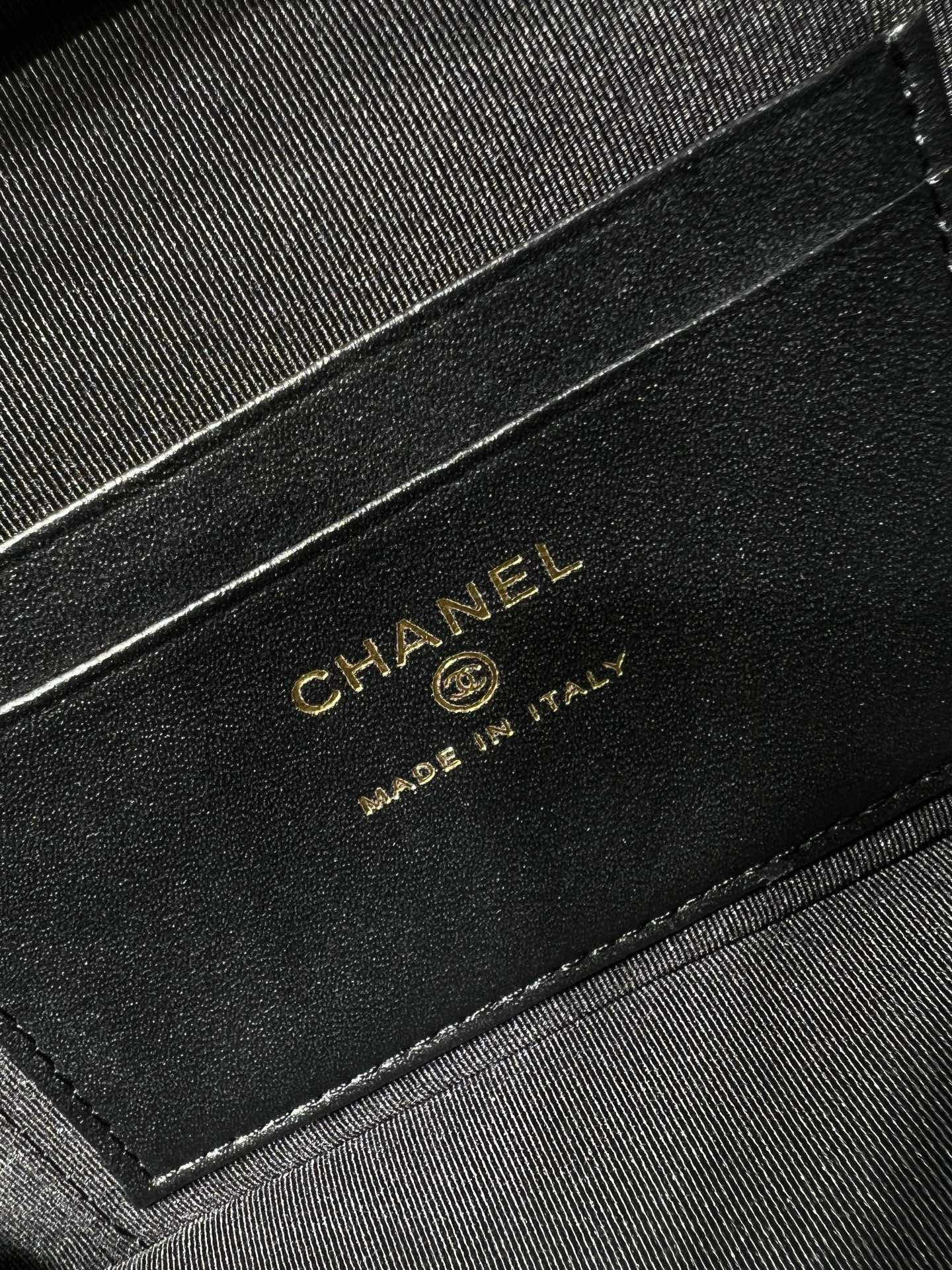 26P Pre-Collection AP4385 Long Vanity Case (LP Style Bag) in Black Braided Quilted Grained Calfskin (Caviar) with Antique Gold-Tone Hardware - Mocuir