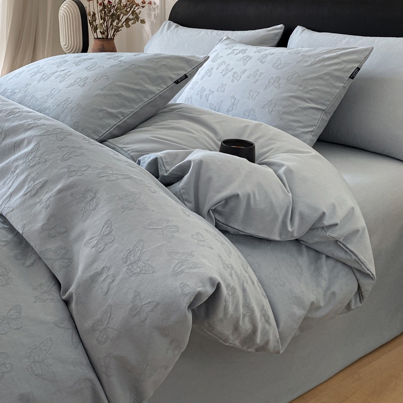 Long-staple cotton bed set of four 100% cotton 60 cotton jacquard quilt cover bed linen